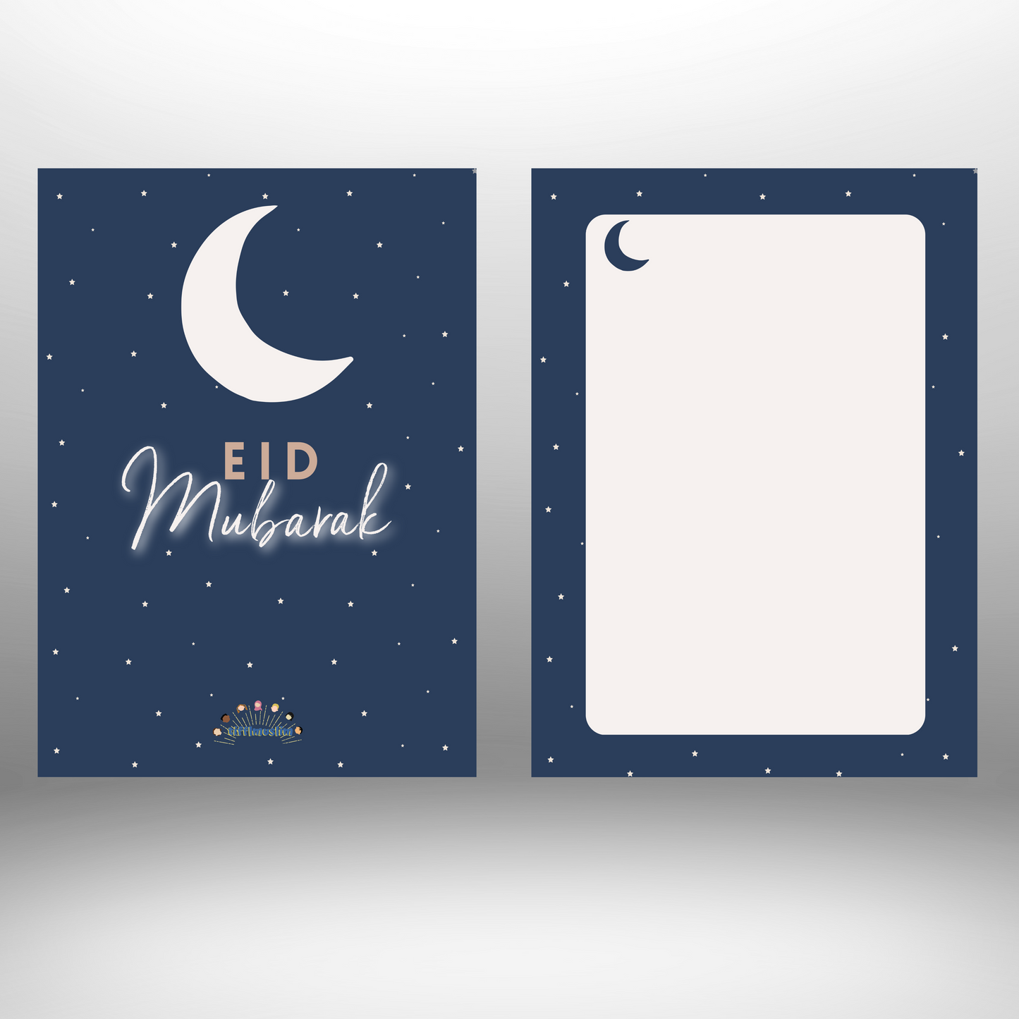 Set Mond - Eid-Grußkarte mit Umschlag