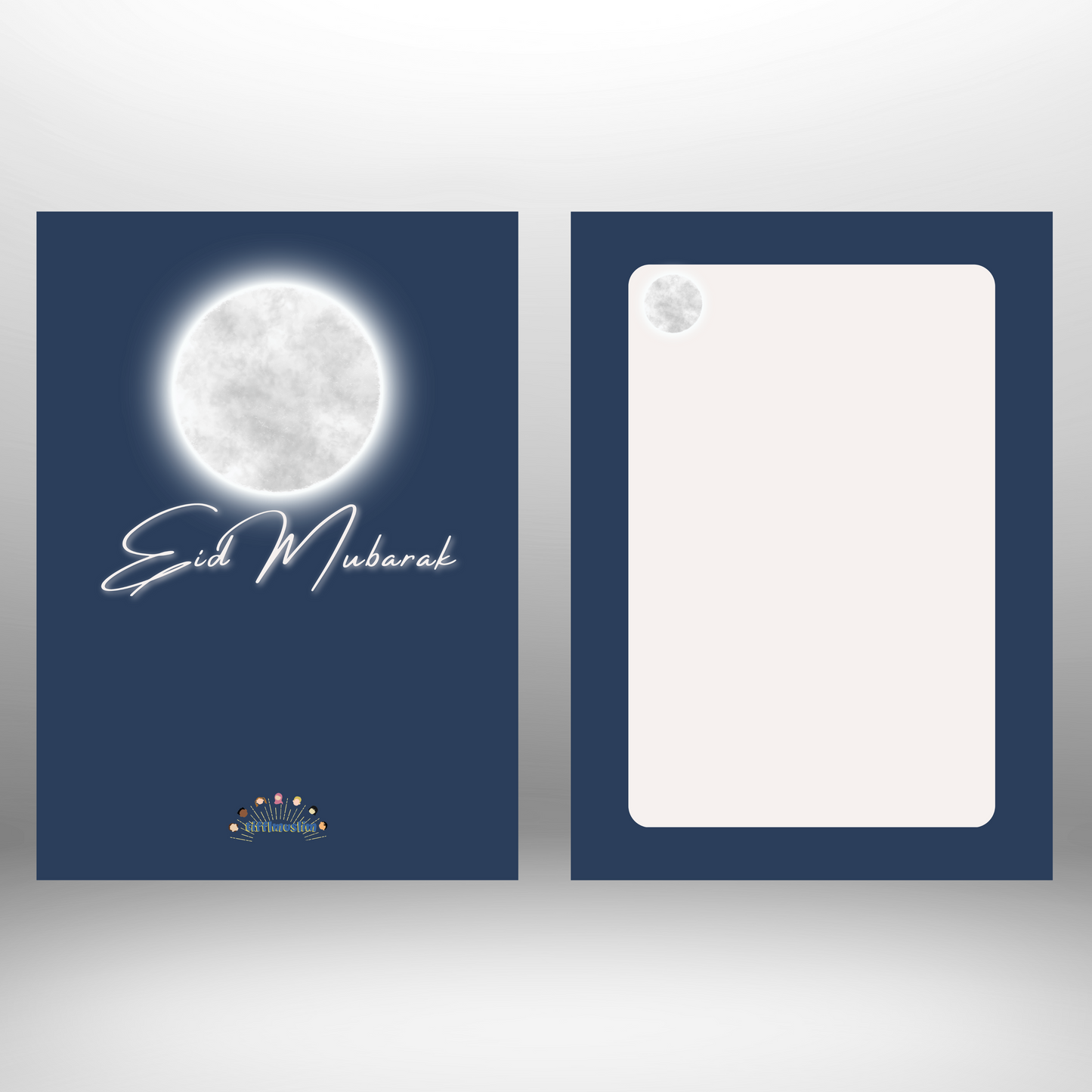 Set Mond - Eid-Grußkarte mit Umschlag