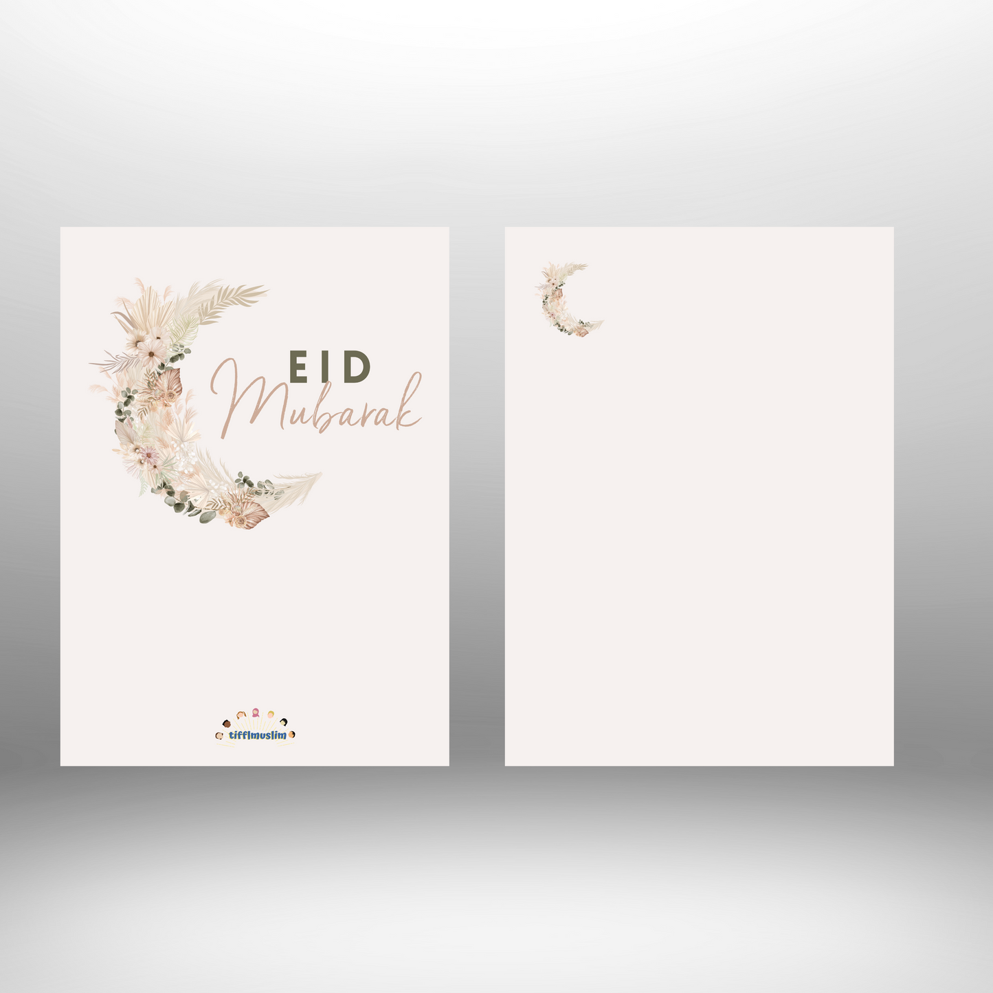 Set Floral - Eid-Grußkarte mit Umschlag