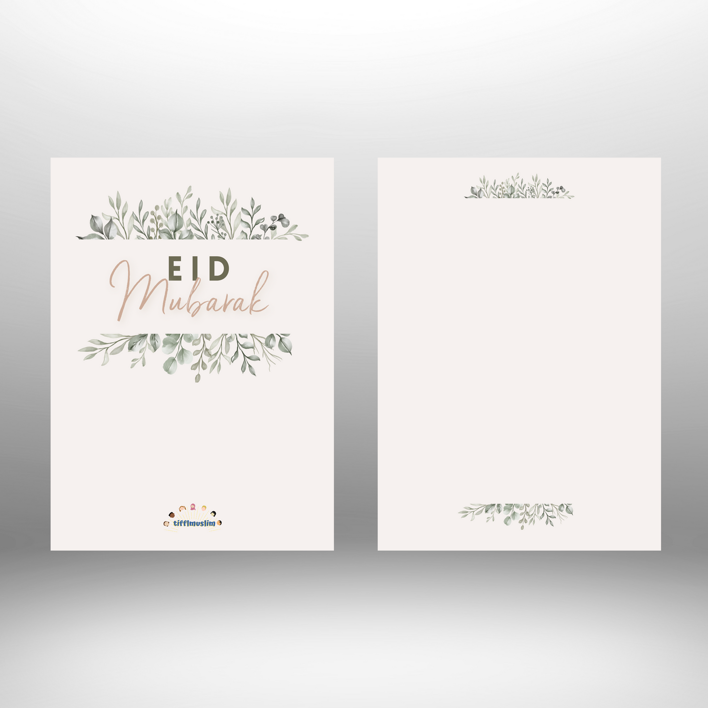 Set Floral - Eid-Grußkarte mit Umschlag