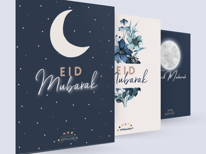 Set Mond - Eid-Grußkarte mit Umschlag